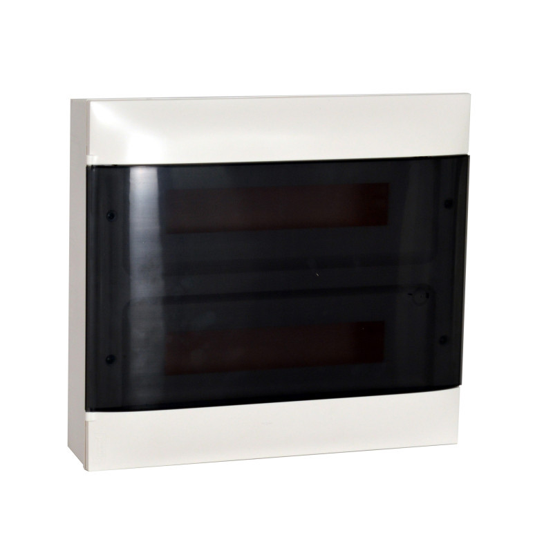 Coffret Encastre 2x18 Modules-Porte Blanche-Bornier T+N - Legrand - 137147