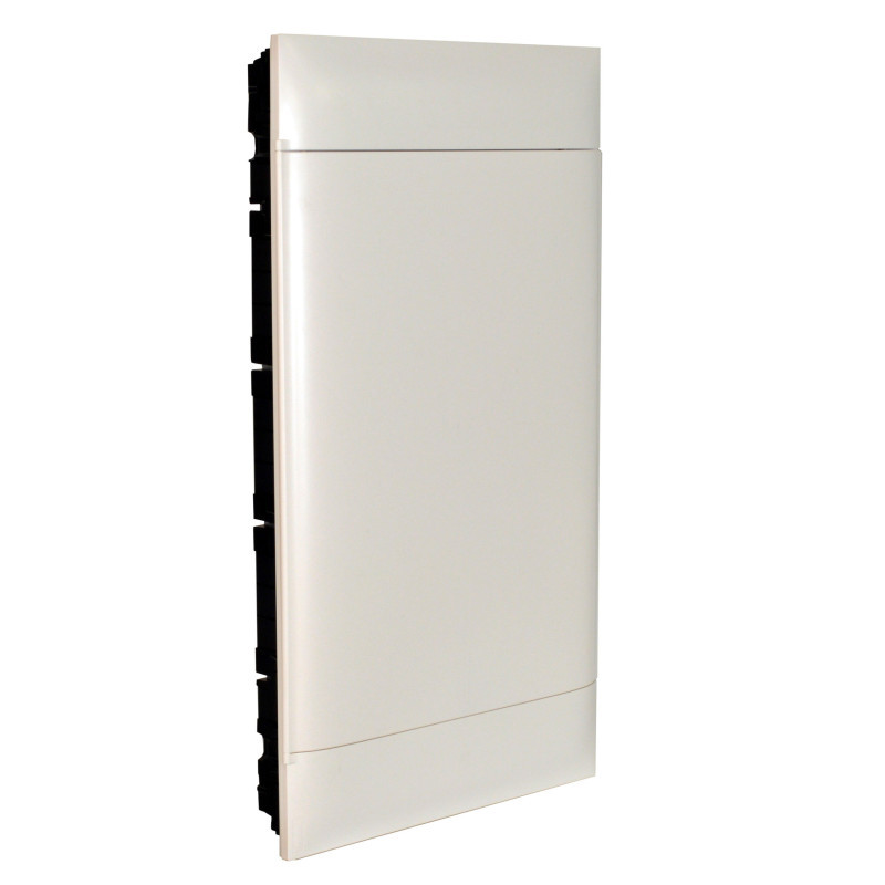 Coffret Encastre 4x12modules - Porte Opale - Blanche - Legrand - 135044
