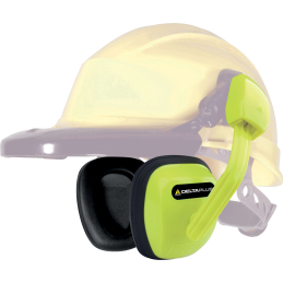Coquille antibruit Suzuka2 SNR 24 dB jaune fluo - Delta plus