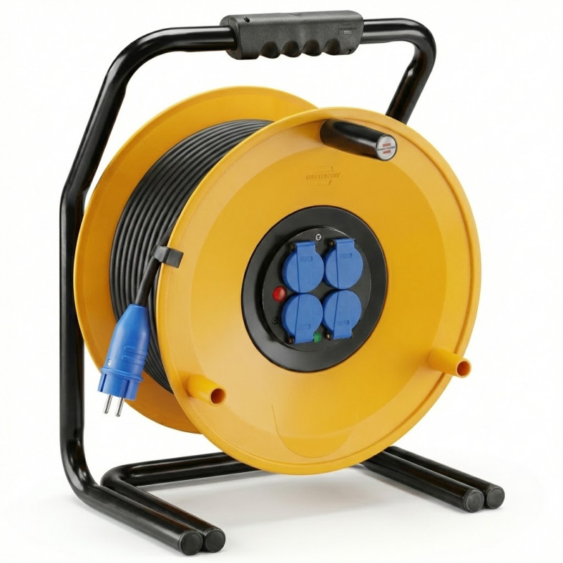 Enrouleur de câble Maxi garant 4 S, 50m H07RN-F 3G2,5 IP44 - Brennenstuhl - 1243221