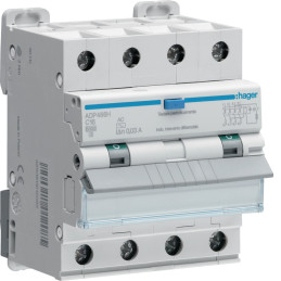 Disjoncteur Differentiel 6kA 4P 25A 30mA - HAGER - ADP475H