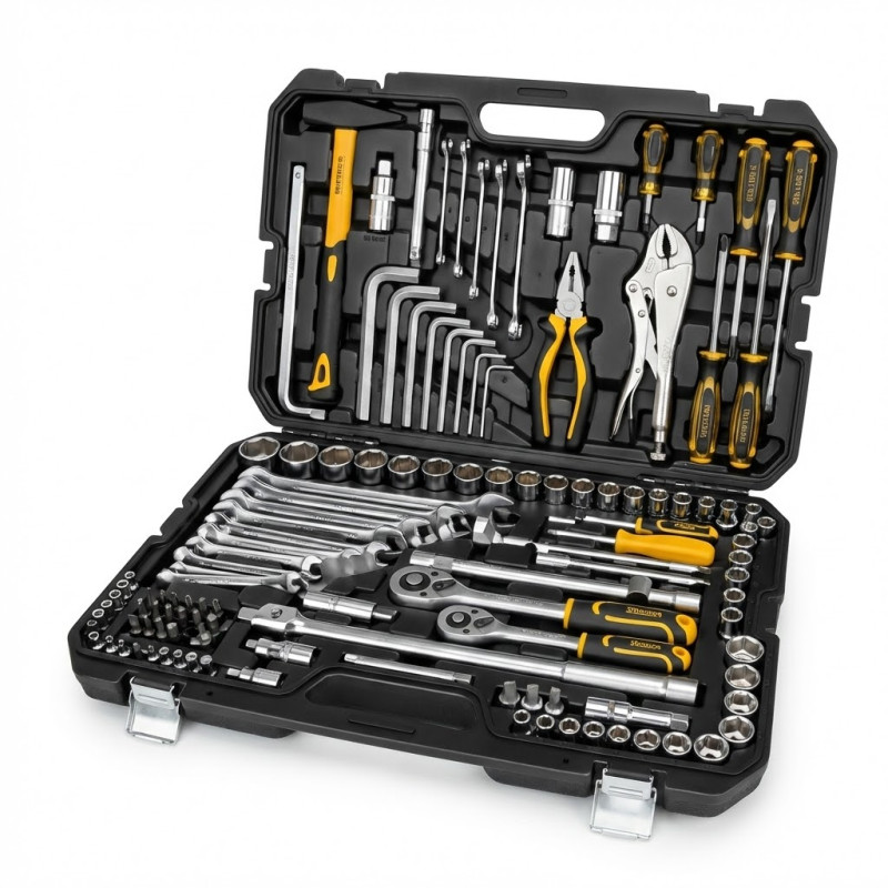Coffret de douilles et accessoires set de 142pcs - Ingco - HKTHP21421