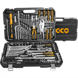 Coffret de douilles et accessoires set de 142pcs - Ingco - HKTHP21421
