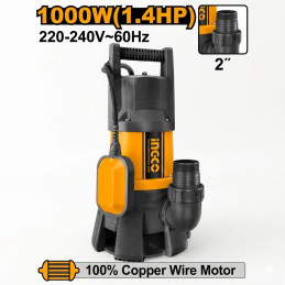 Pompe de relevage submersible 1000W - Ingco - SPD10001