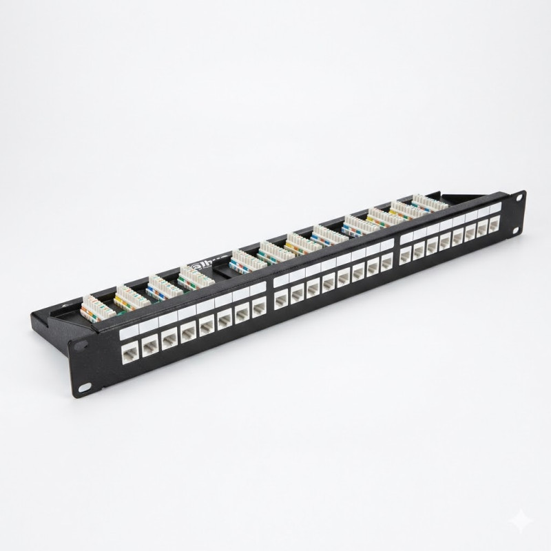Panneau de brassage 24 portes UTP - Dahua - DH-PFM973M-6U-24