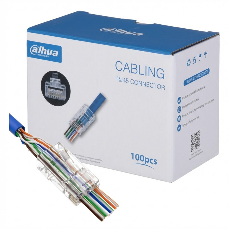 Connecteur RJ45 traversant UTP CAT6 15U - Dahua - DH-PFM976-631-PT