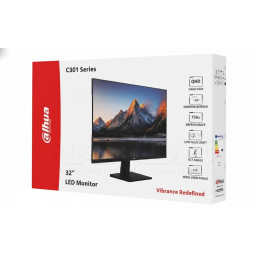 Moniteur 32 pouces QHD- Dahua - DHI-LM32-C301B-V1