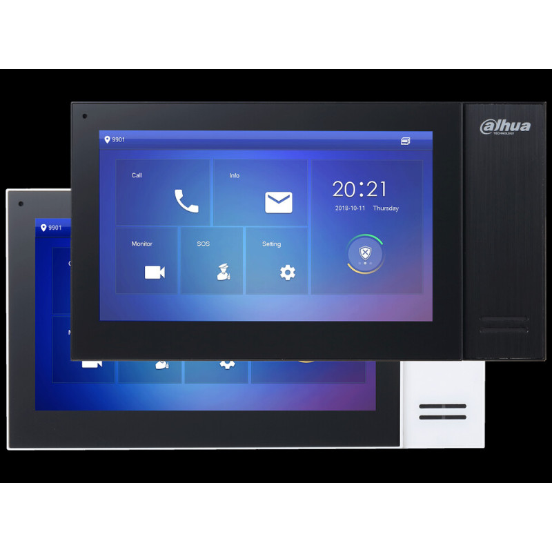 Moniteur intérieur IP de 7 systèmes de portiers vidéo Dahua - VTH2421FB(CHN)