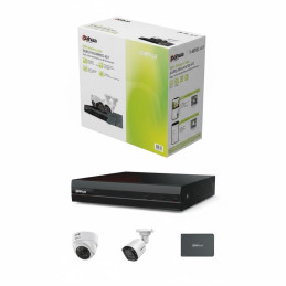 Kit SSD HDCVI 1080p S-XVR 4 canaux avec 4 caméras HDCVI 1080p - Dahua - DH-KIT/XVR1B04-I/2-B1A21P-U-IL-0360B/2-T1A21P