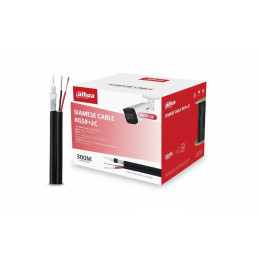 Câble coaxial avec câble d'alimentation 2C (Noir) - DH-PFM941I - RG59N/20-300