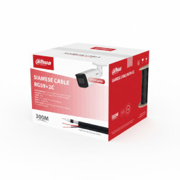 Câble coaxial avec câble d'alimentation 2C (Noir) - DH-PFM941I - RG59N/20-300