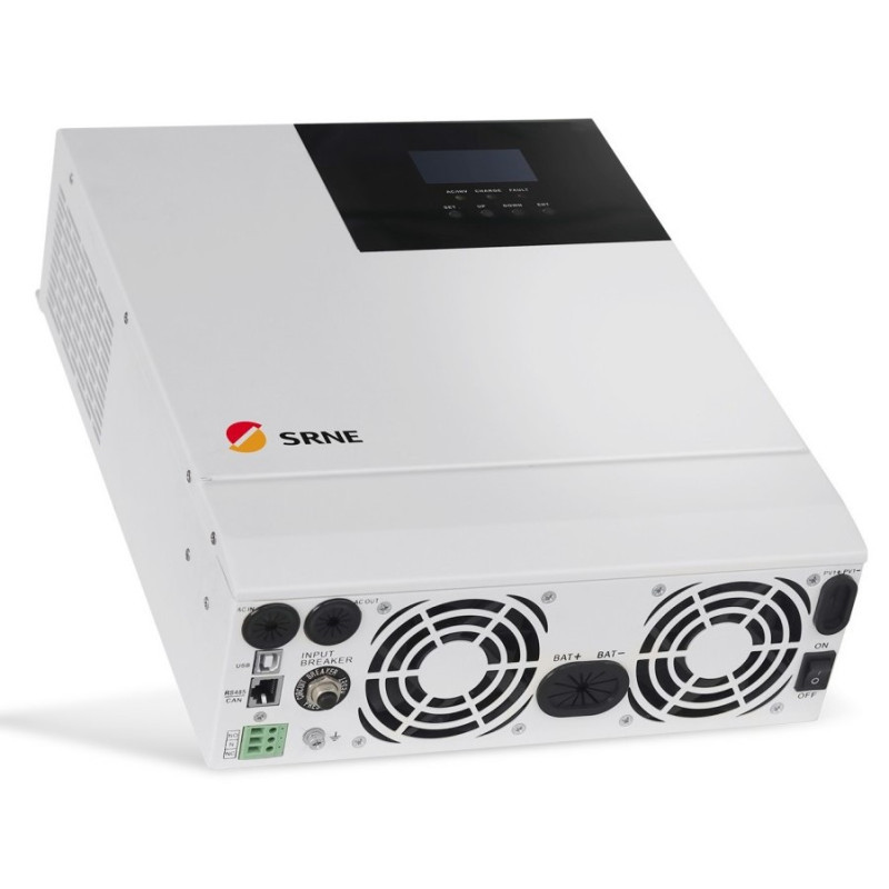 Onduleur hybride solaire 3 kW monophasé 24VDC - SRNE - HF2430S80-H