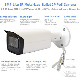caméra Dahua - DH-IPC-HFW2231TN-ZAS