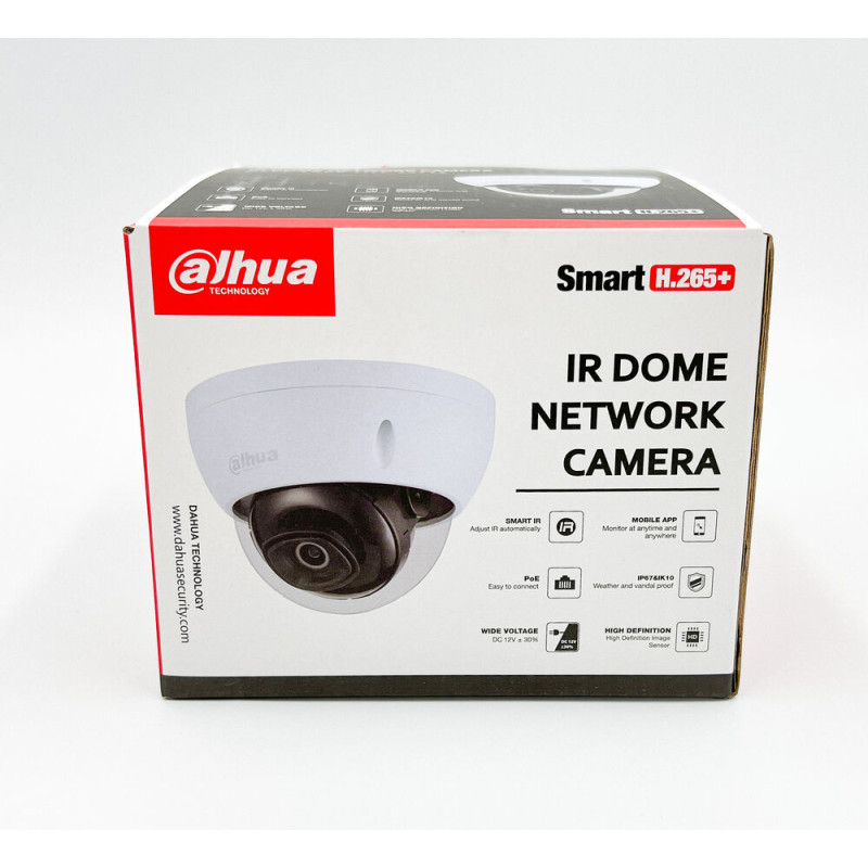Caméra dôme réseau de 8 mégapixels Dahua - DH-IPC-HDBW2831EP-S-S2