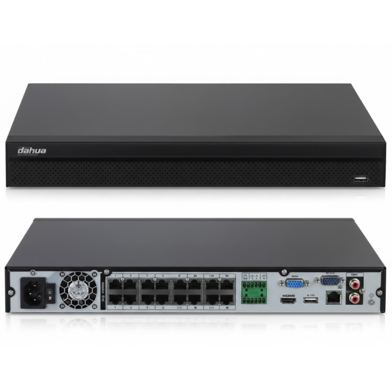 Enregistreur vidéo réseau compact 4 canaux 1U 1HDD Lite H.265 - Dahua - DHI-NVR1104HS-P-S3/H(V2.0)