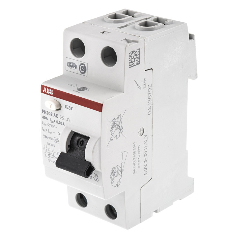 Disjoncteur modulaire - 1P+N - 2A - courbe C - 4500A/6kA - ABB - 2CSS245102R0024