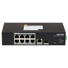 Commutateur POE intelligent Fast Ethernet à 8 ports - Hikvision - DS-3T1310P-SI/HS