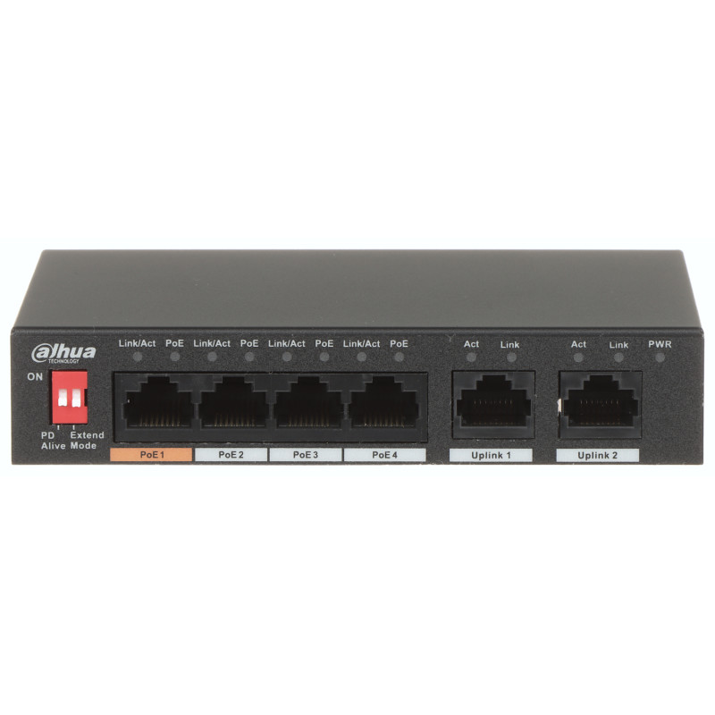 Commutateur (switch) PoE de bureau- DH-PFS3006-4ET-36