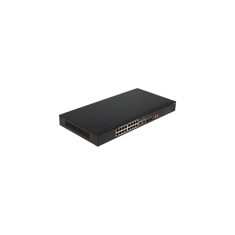 commutateur (switch) PoE géré de couche 2, pour systèmes de vidéosurveillance- DH-PFS4218-16ET-240-V3