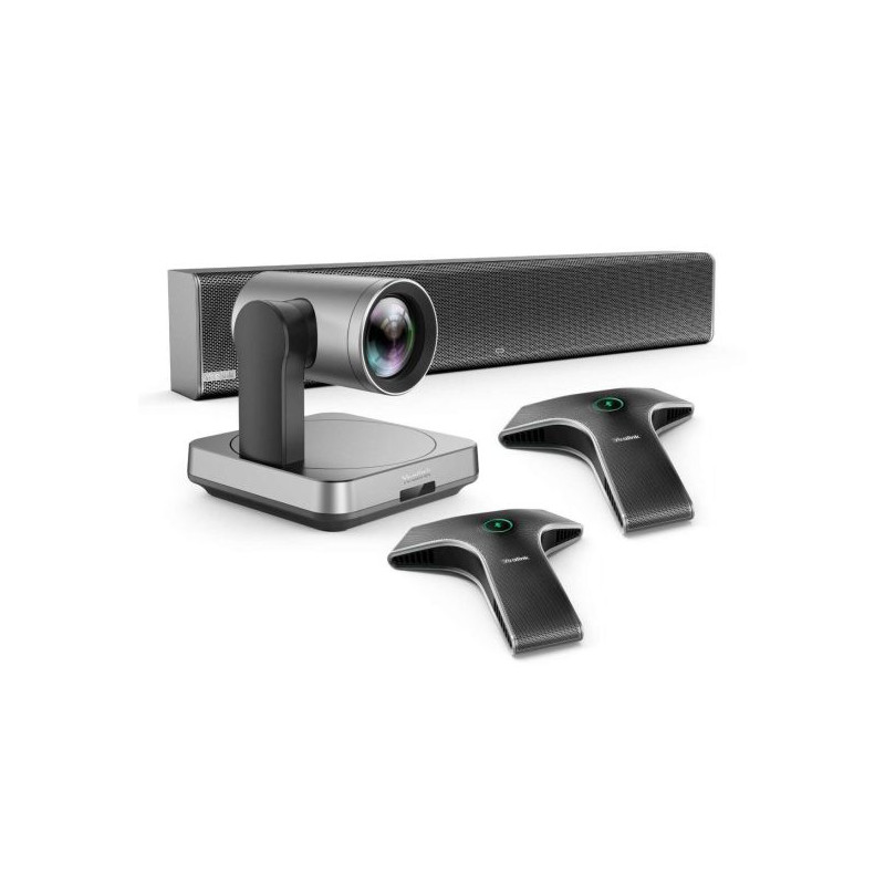 Kit visioconférence USB, Caméra PTZ, barre de son et 2 micros UVC84-BYOD-210 Yealink - 1306937
