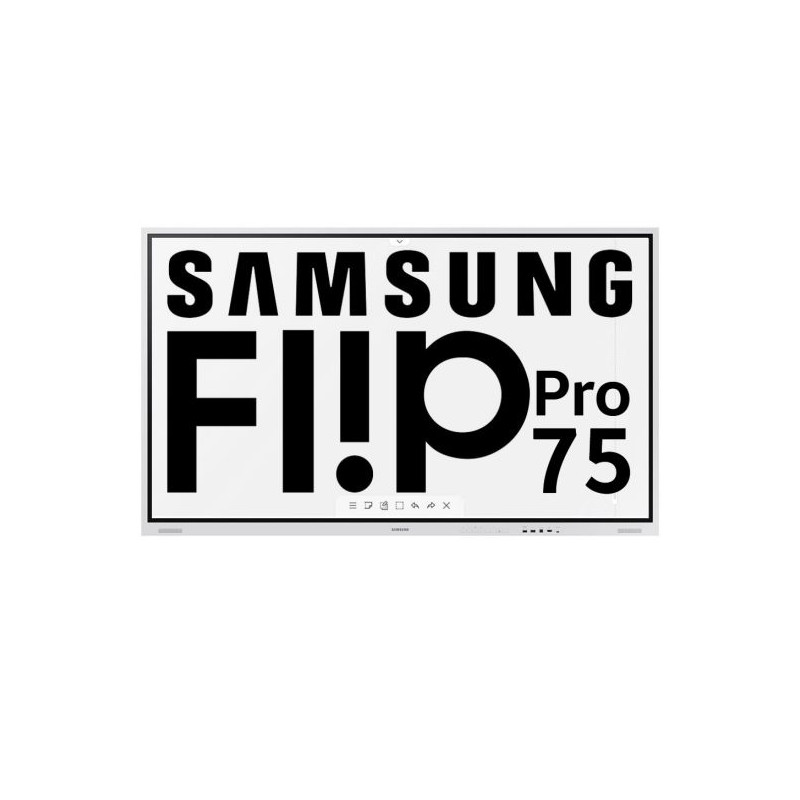 Résolution 4K, 75 pouces, grande connectivité - Samsung Flip Pro- LH75WMBWLGCXEN