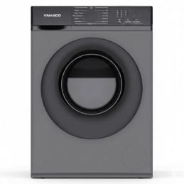 Machine à laver 6Kg - Front Load - Automatique - 1200Tpm, Inverter, Gris Fonce, 1750W, 220-240V - Nasco - NASFL-J6KG-S