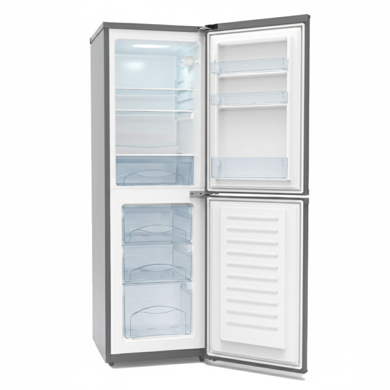 Réfrigérateur combiné 140 L – 3 tiroirs – Silver – NASCO - HNASD2-20