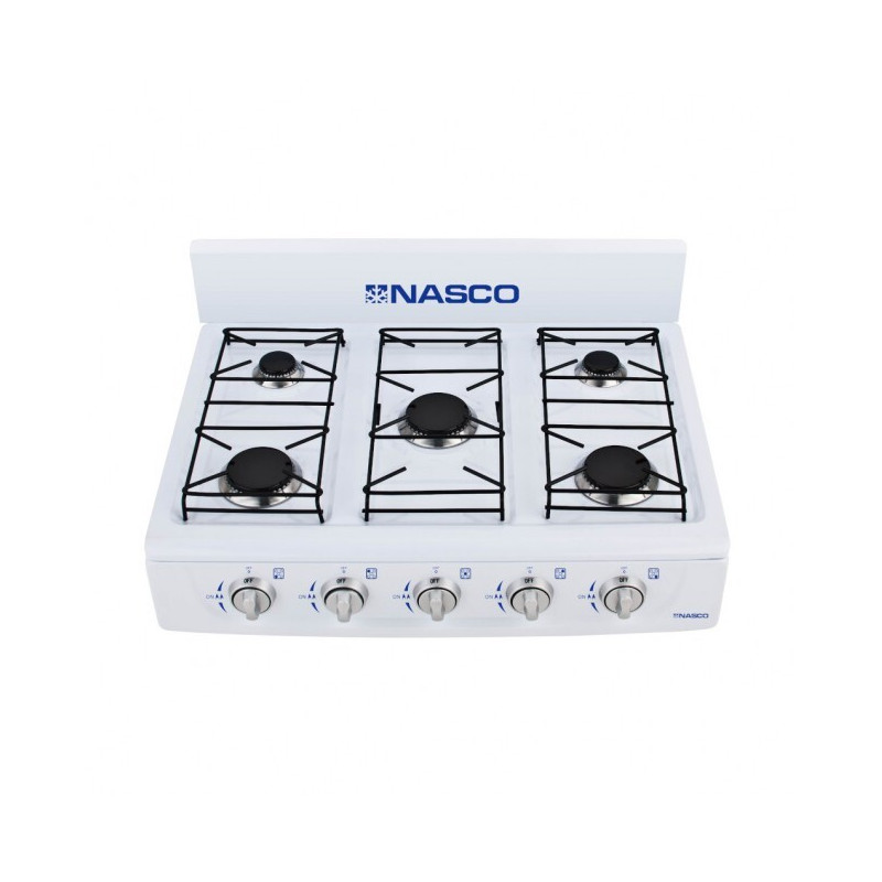 RÉCHAUD A GAZ 5 FEUX- NASGS-K5BW-S