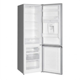 Frigo - combiné NASCO – 252 L – 2 tiroirs + 1 casier – Silver – Avec distributeur d’eau – 220-240 V – HNASD2-35WD