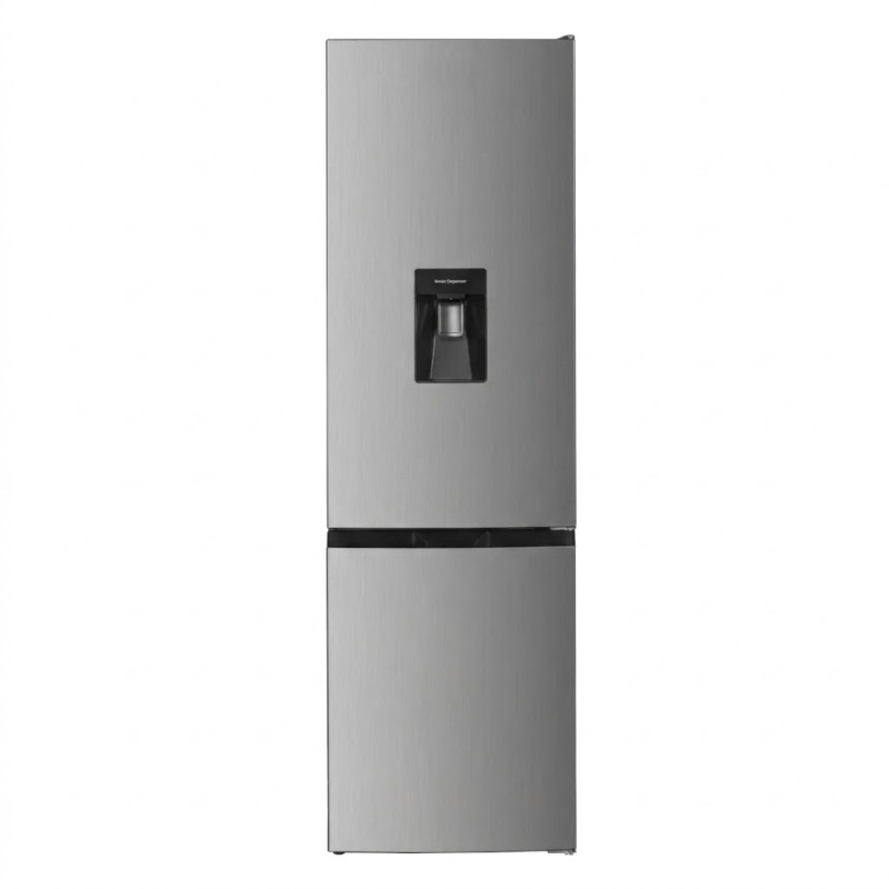 Frigo combiné NASCO – 309 L (220 L + 89 L) – 3 tiroirs – Silver – Distributeur d’eau – 220-240 V – R600a – HNASD2-40WD