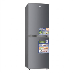Frigo combiné NASCO – 146 L net – Silver – 3 tiroirs – Éco énergie – 220-240 V – Avec clé – KNASD2-225