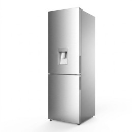 Frigo combiné NASCO – 249 L net – Silver – 3 tiroirs – Distributeur d’eau – KNASD2-315WD