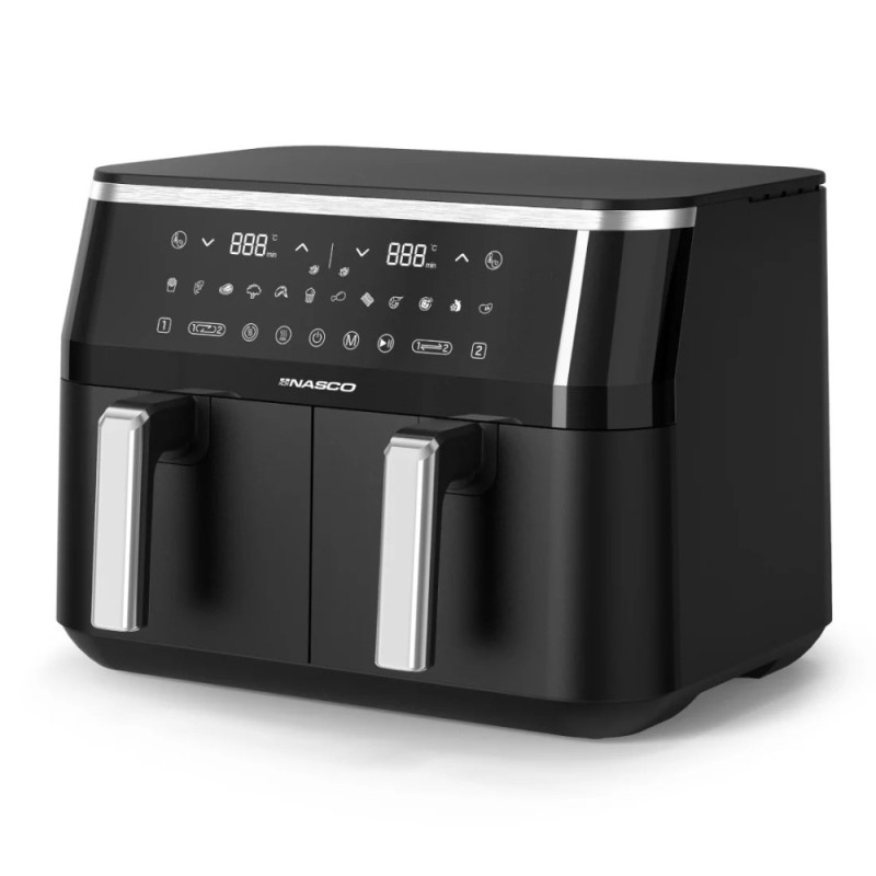 Double friteuse à Air avec écran digital 9L – NASCO- AFT1000-GS