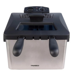 Friteuse en acier inoxydable avec 3 paniers - 4,5L - Nasco - DF5416CD-CB