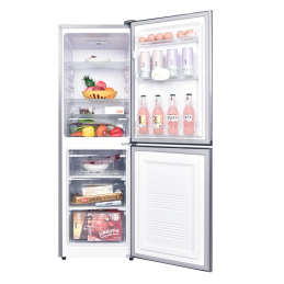 Frigo combiné nasco – 165 l – 3 tiroirs – silver – clé – 220-240v – NASD2-213WA