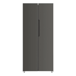 Réfrigérateur américain nasco – 2 portes – 400 l (225 + 175) – dark silver – économie d’énergie – NASF2-62FLN1