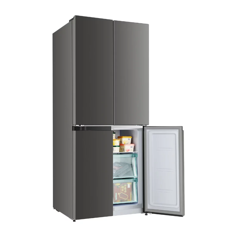 Réfrigérateur combiné nasco – 4 portes – 360 l (230 l + 130 l) – dark silver – économie d’énergie – NASF4-64FLN1