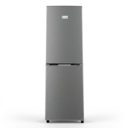 Frigo combiné nasco – 1 tiroir + 2 casiers – silver – 147 l net – avec clé – SNASD2-240