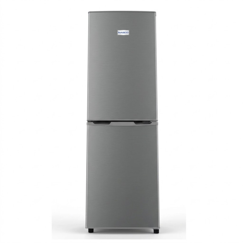 Frigo combiné nasco – 319 l net – 3 tiroirs – silver – SNASD2-450N1