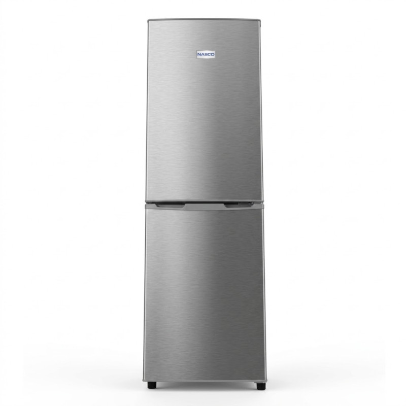 Frigo combiné NASCO – 312 L Net – 3 tiroirs – Silver – SNASD2-450N1DS