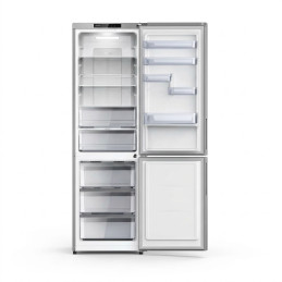 Frigo combiné NASCO – 337 L Net – 3 tiroirs – Silver – SNASD2-500N1DS