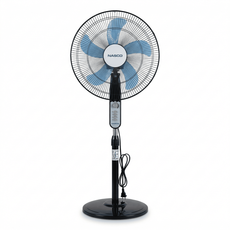 Ventilateur à pied Nasco – 3 vitesses – 18″ – Puissance 50W – 5 hélices – Contrôle manuel – NASCO - LF-SF1802