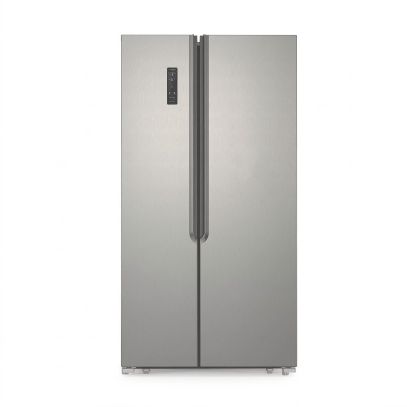 Frigo américain NASCO – 2 portes – 436 L net – Miroir noir – No Frost – HNASF2-55.1S