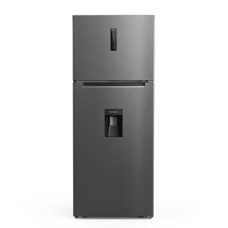Frigo NASCO – Silver – No Frost – 425 L net (330 L + 95 L) – Distributeur d’eau – HNASFC2-54D