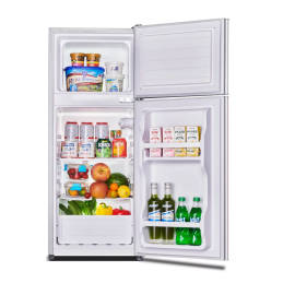 Réfrigérateur NASCO – 125 L (81 L + 44 L) – Avec clé – Silver – 220-240 V – KNASF2-210