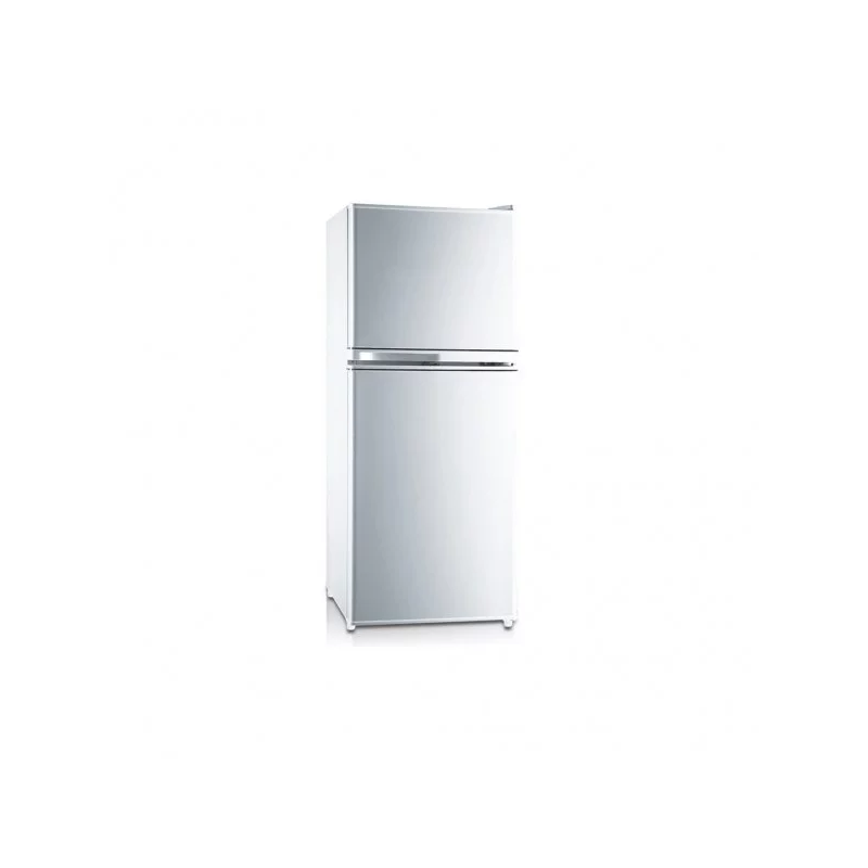 Frigo NASCO – 107 L (73 L + 35 L) – Silver – Avec clé – Économie d’énergie – 220-240 V – R600a – KNASF2-240S