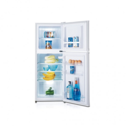 Frigo NASCO – 107 L (73 L + 35 L) – Silver – Avec clé – Économie d’énergie – 220-240 V – R600a – KNASF2-240S