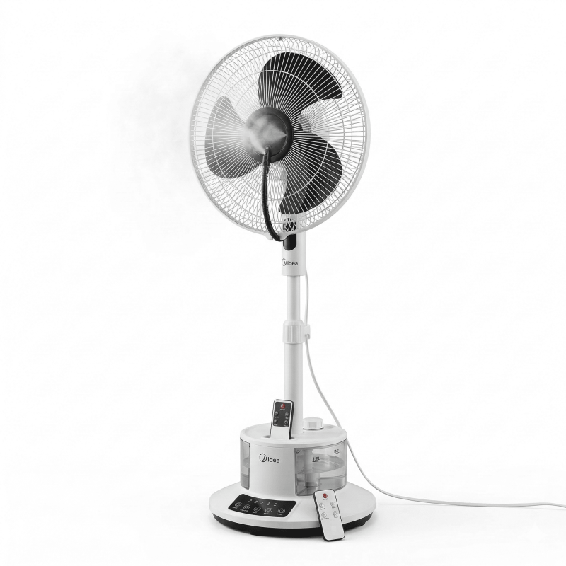 Ventilateur à pied et brumisateur à eau télécommandé Litrage d’eau 1,8L – Midea - FS40-13QRA