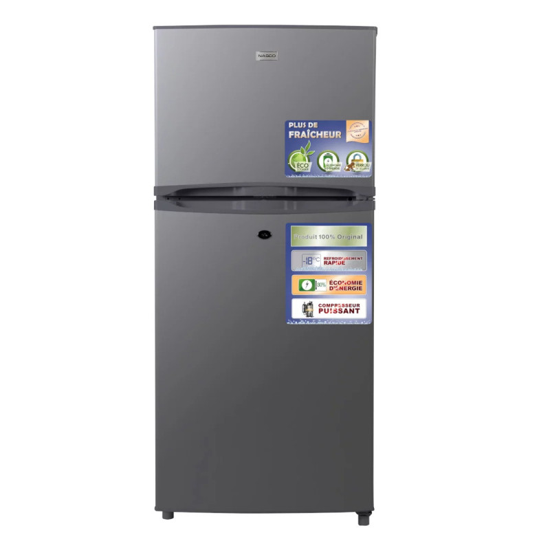 Réfrigérateur à deux portes Avec clé - 168 litres - NASCO - NASF2-200K