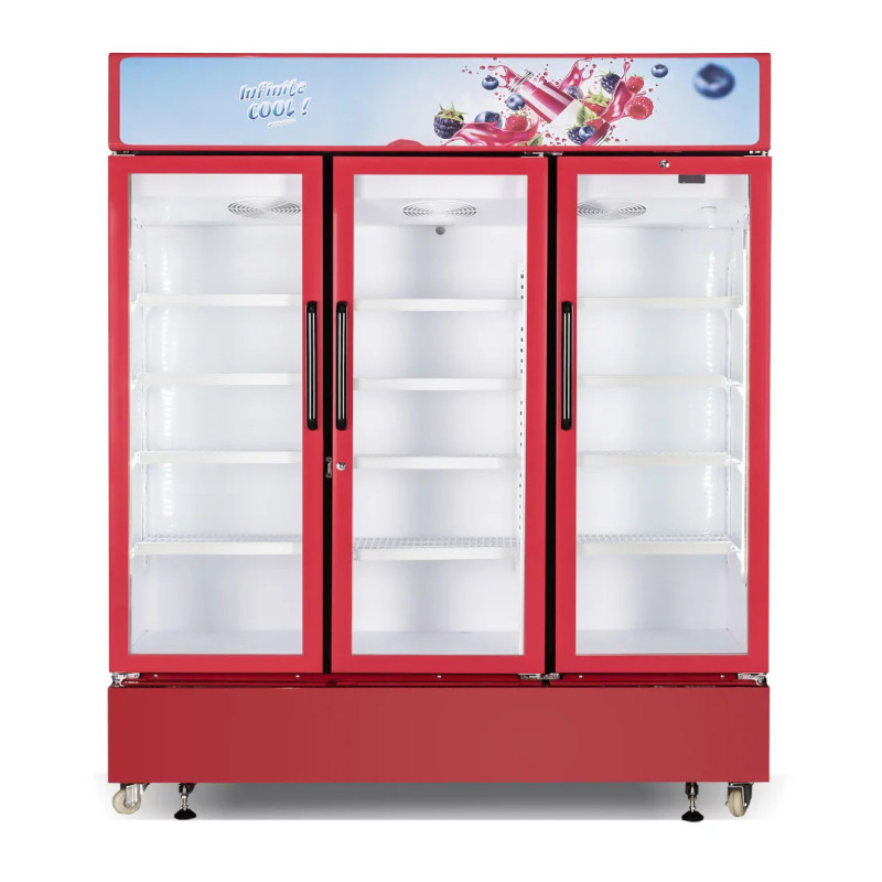 Refroidisseur vertical à trois portes - 960 ltrs - NASCO - NAS-CH1300-3DR